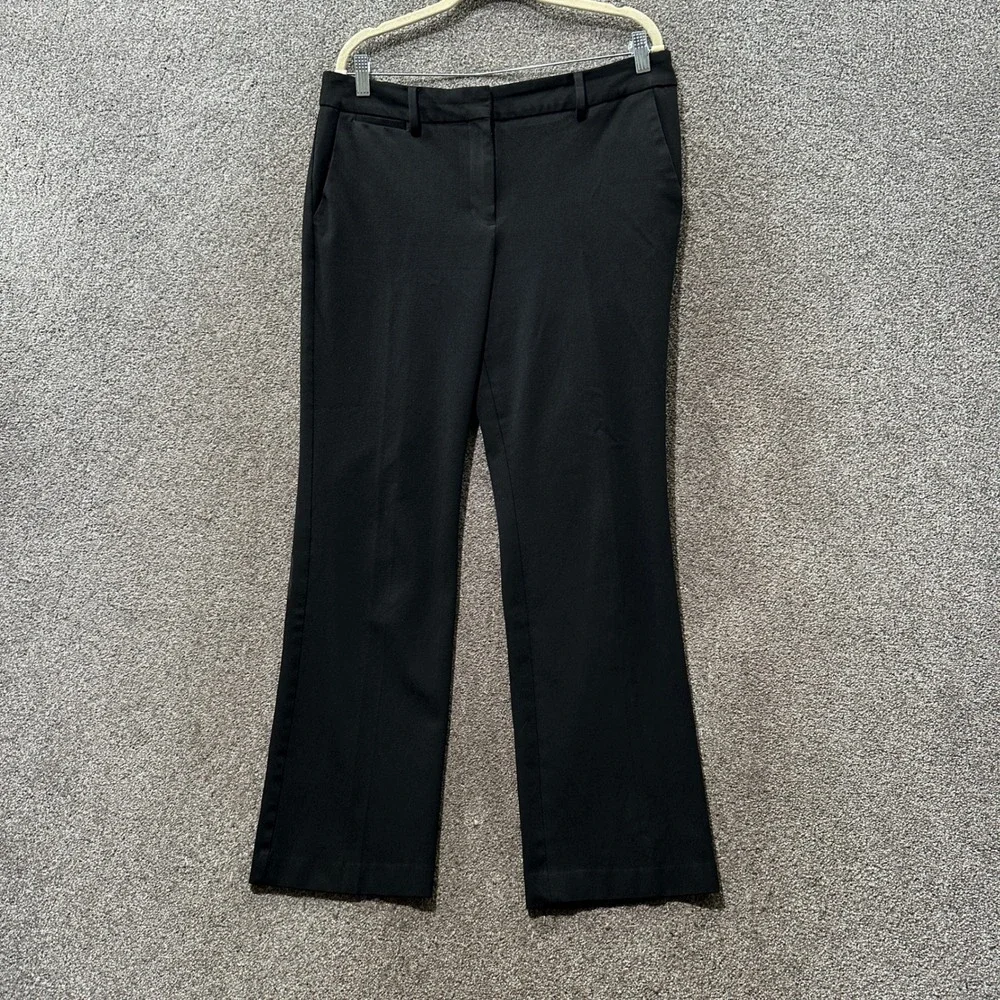 Talbots Barely Boot Black Dress Pants Womens 12 Professional Office Trousers